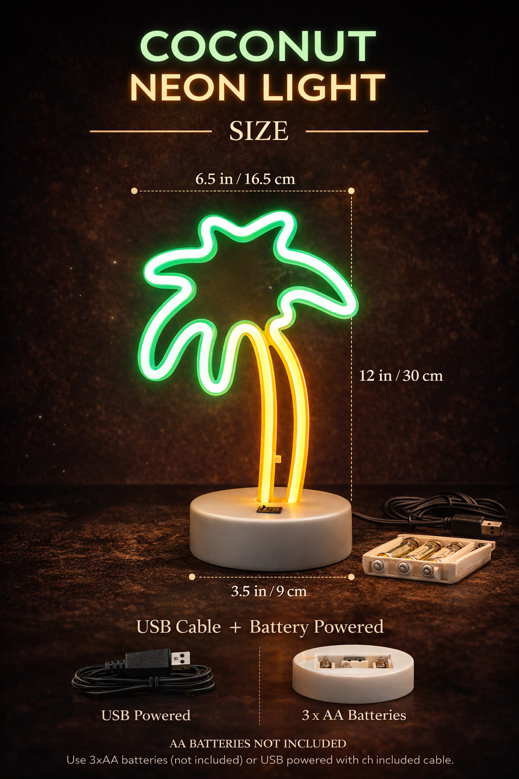 Noctua Glow™ Coconut Neon Light – Soft Ambient Glow for Modern & Cozy Spaces