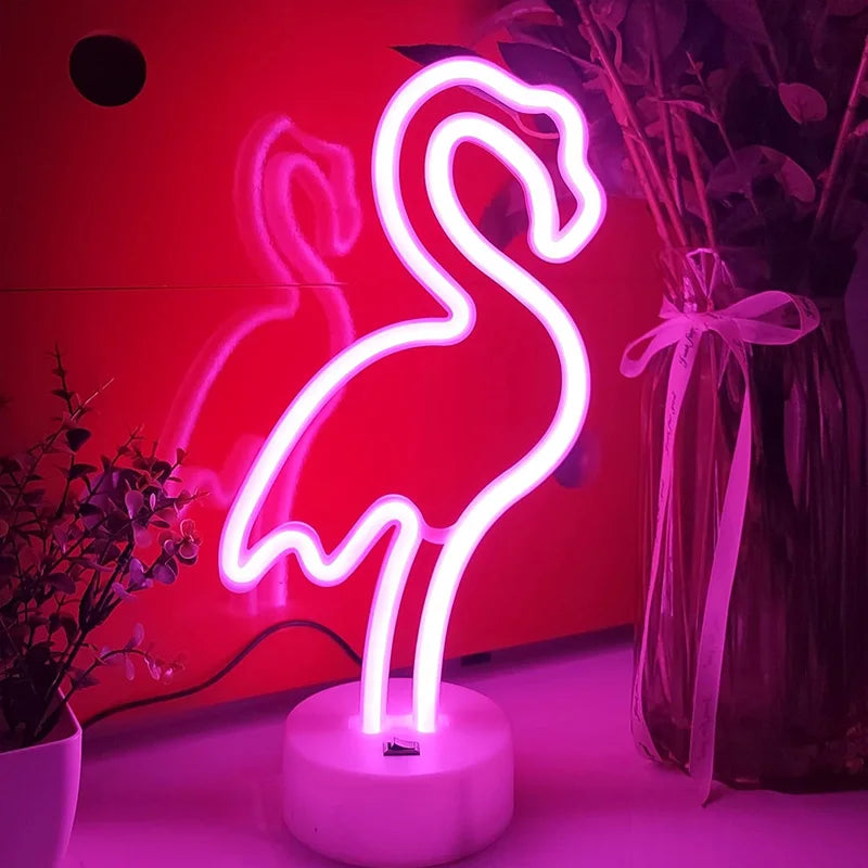 Noctua Glow™ Flamingo Neon Light – Soft Pink Ambient Glow for Aesthetic & Cozy Spaces