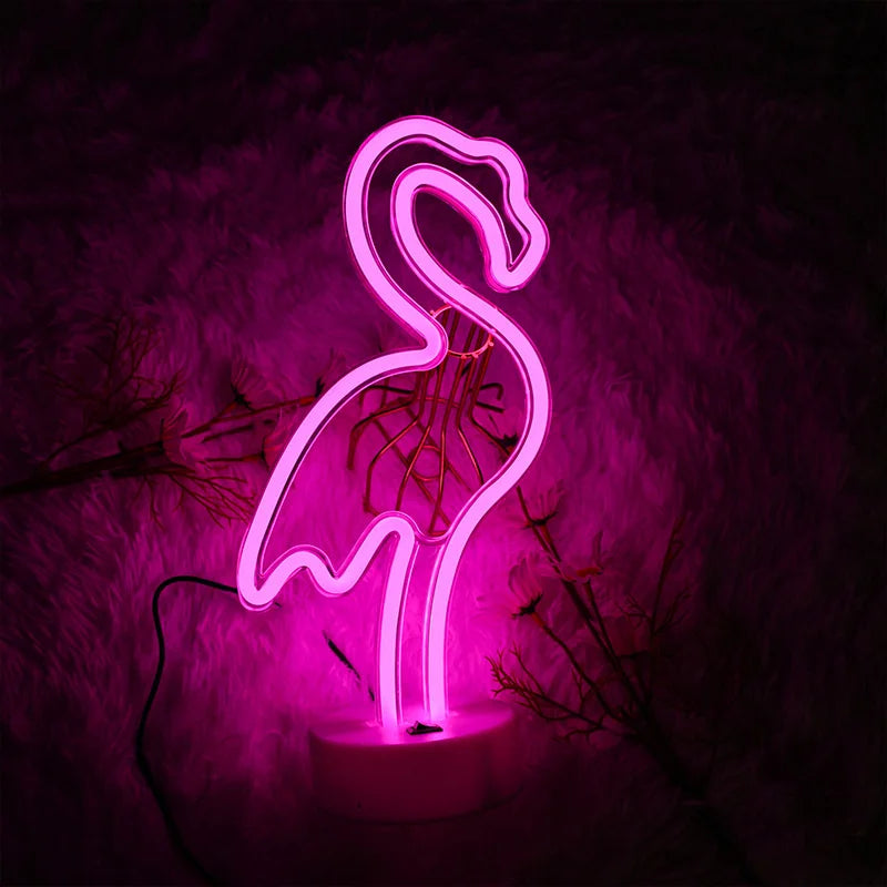 Noctua Glow™ Flamingo Neon Light – Soft Pink Ambient Glow for Aesthetic & Cozy Spaces