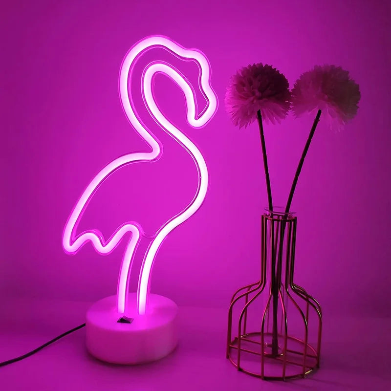 Noctua Glow™ Flamingo Neon Light – Soft Pink Ambient Glow for Aesthetic & Cozy Spaces