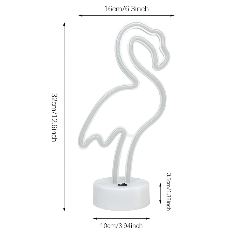 Noctua Glow™ Flamingo Neon Light – Soft Pink Ambient Glow for Aesthetic & Cozy Spaces